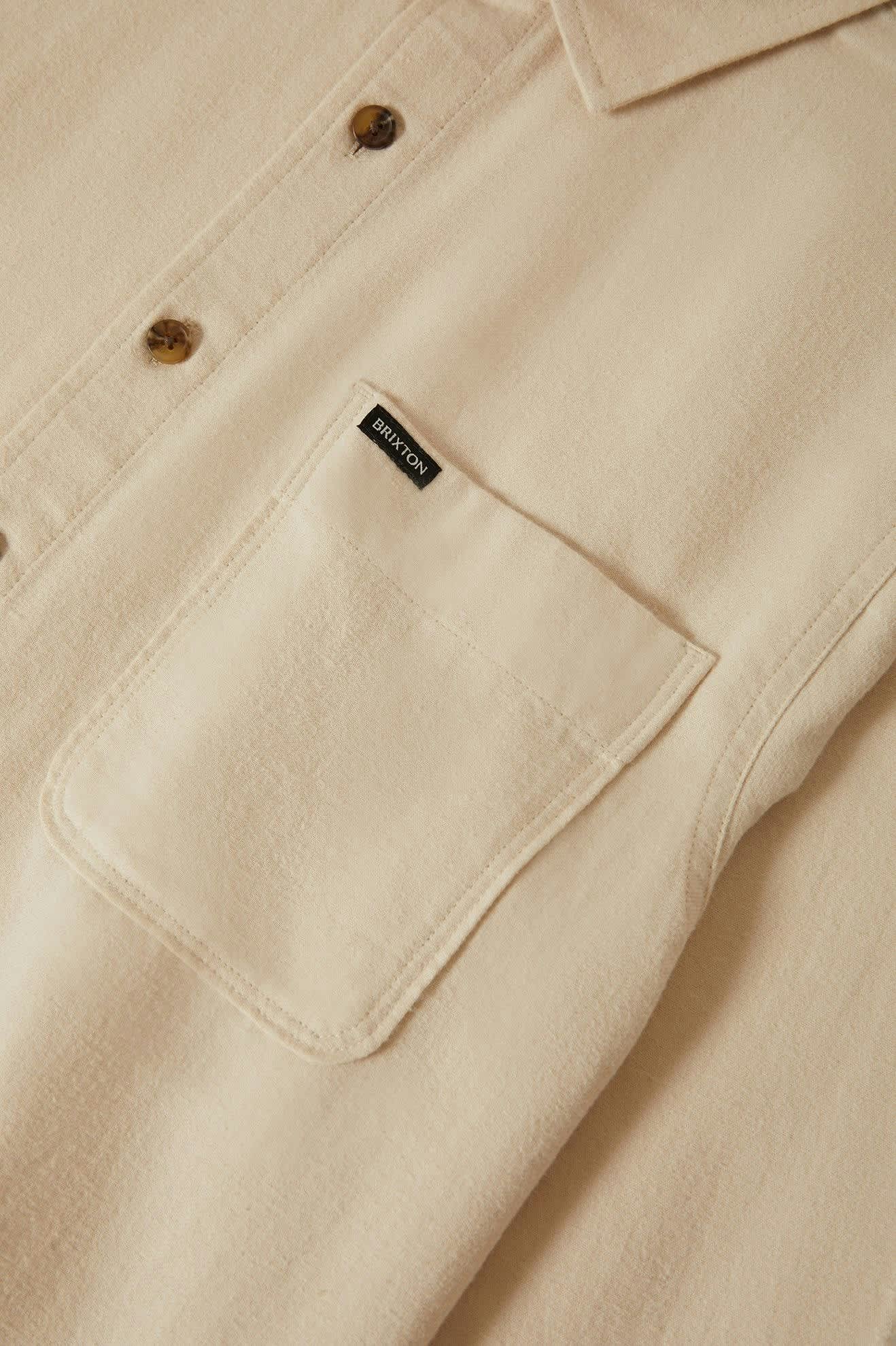 Men's Hasting Lightweight Ultra Soft Flannel in the color Whitecap - Additional Laydown image