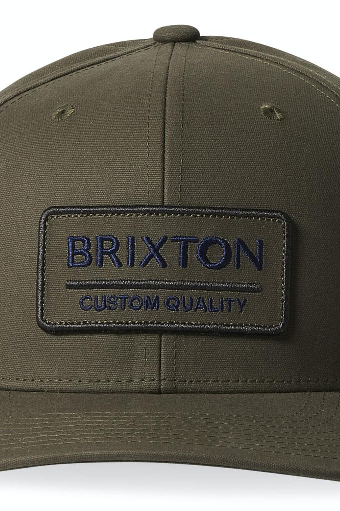 Brixton Palmer Proper Netplus MP Snapback - Olive Surplus/Navy/Washed Black