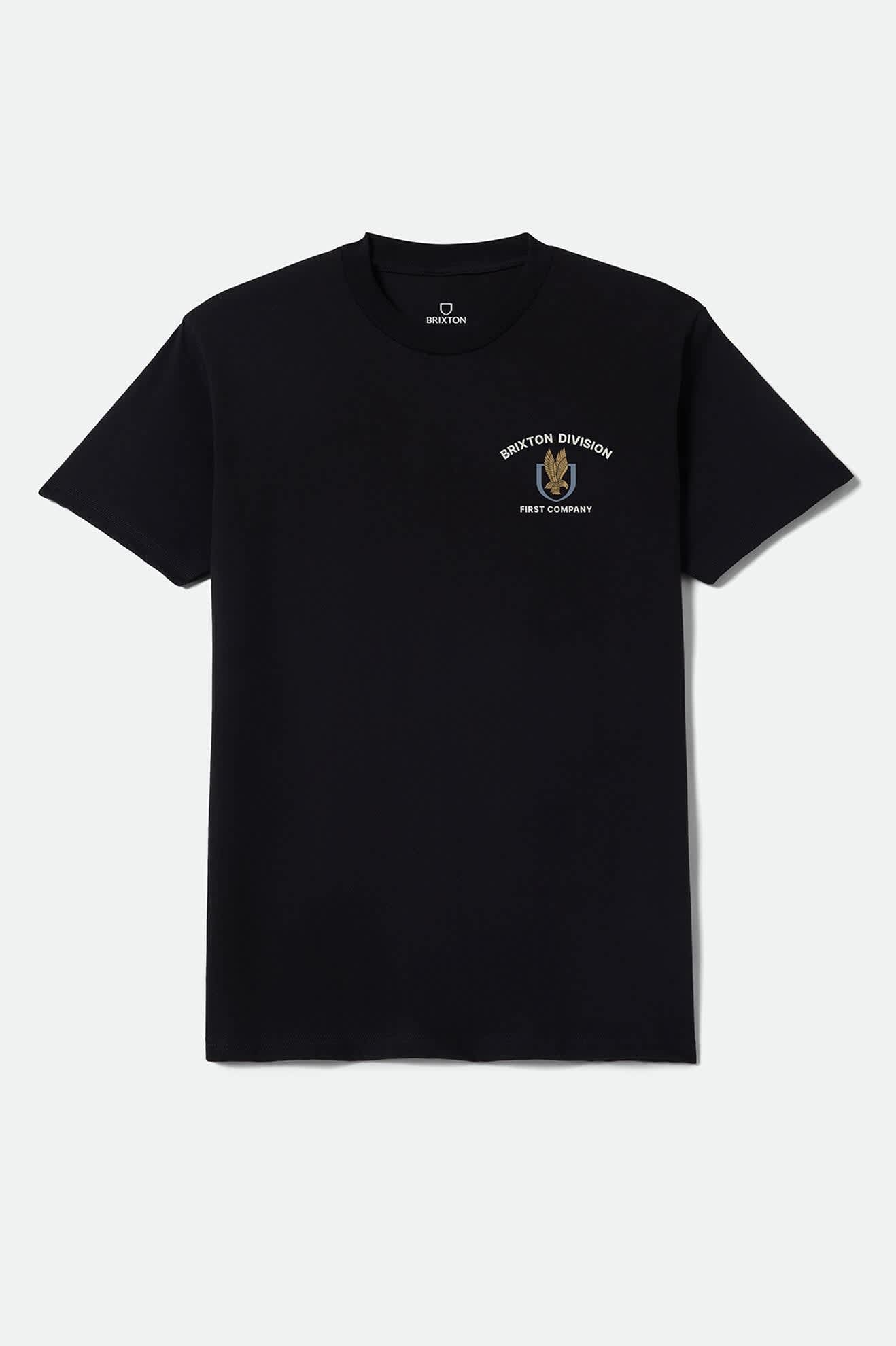 Men's Covall Standard T-Shirt in the color Black - Front Product Laydown Image