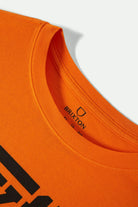 Women's Back On Track Oversized Boyfriend T-Shirt in the color Permission Orange - Additional Laydown image