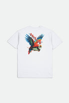 Brixton Men's Loro S/S Standard Tee - White | Back