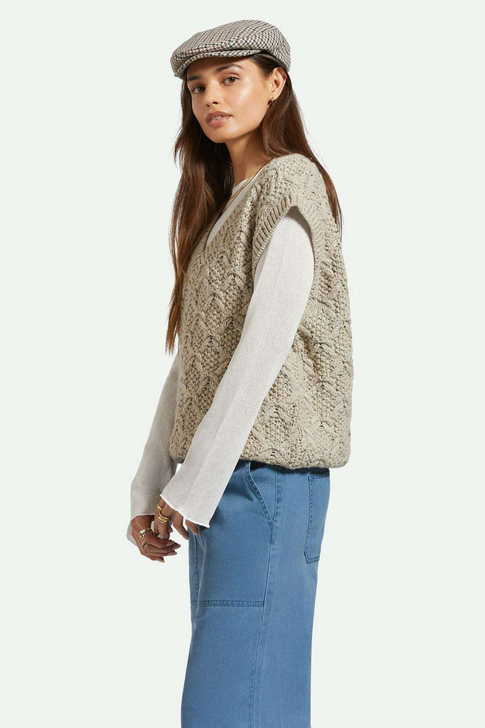 Women's Side Fit | Lafayette Oversized Sweater Vest - Marled Beige