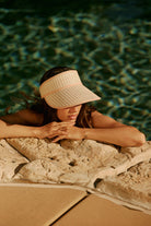 Women's Newport Straw Visor in the color Italian Clay/Natural - Women's Lifestyle 4.0