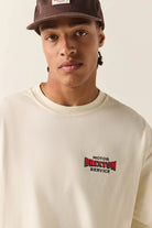 Men's Motorized Oversized T-Shirt in the color Cream - Additional Fit image