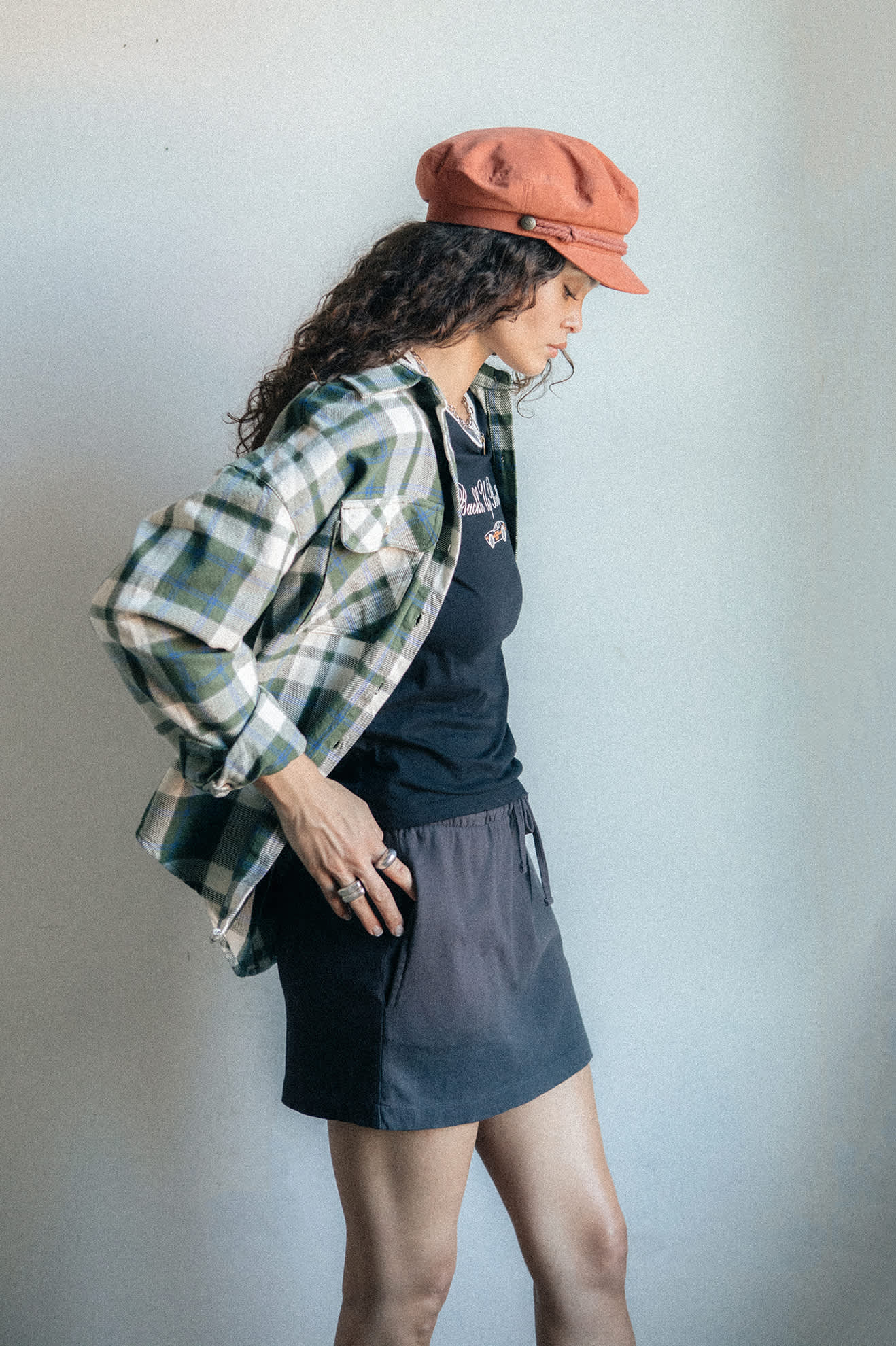 Women's Bowery Vintage L/S Overshirt in the color Green/Blue - Men's Lifestyle image