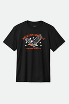Men's Lamont S/S Standard T-Shirt in the color Black Worn Wash - Front Product View