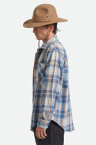 Unisex Cedar Packable WTHR GUARD™ Fedora in the color Khaki - Men's Side View