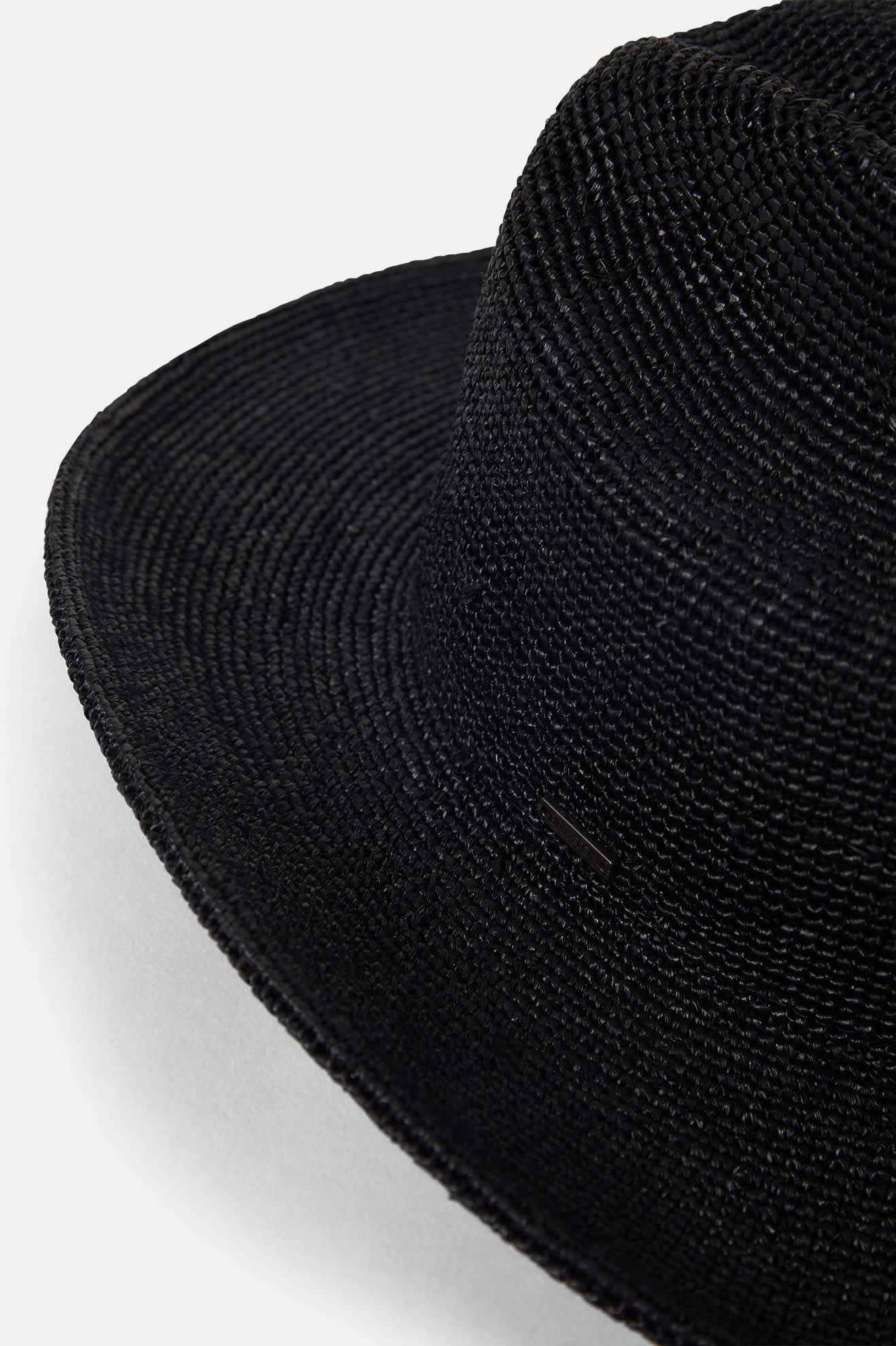 Women's Odessa Straw Packable Cowboy Hat in the color Black - Additional Laydown image