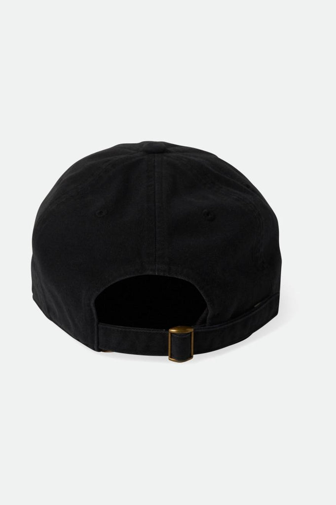 Brixton Men's Woodburn Netplus Adjustable Hat - Black Vintage Wash | Back