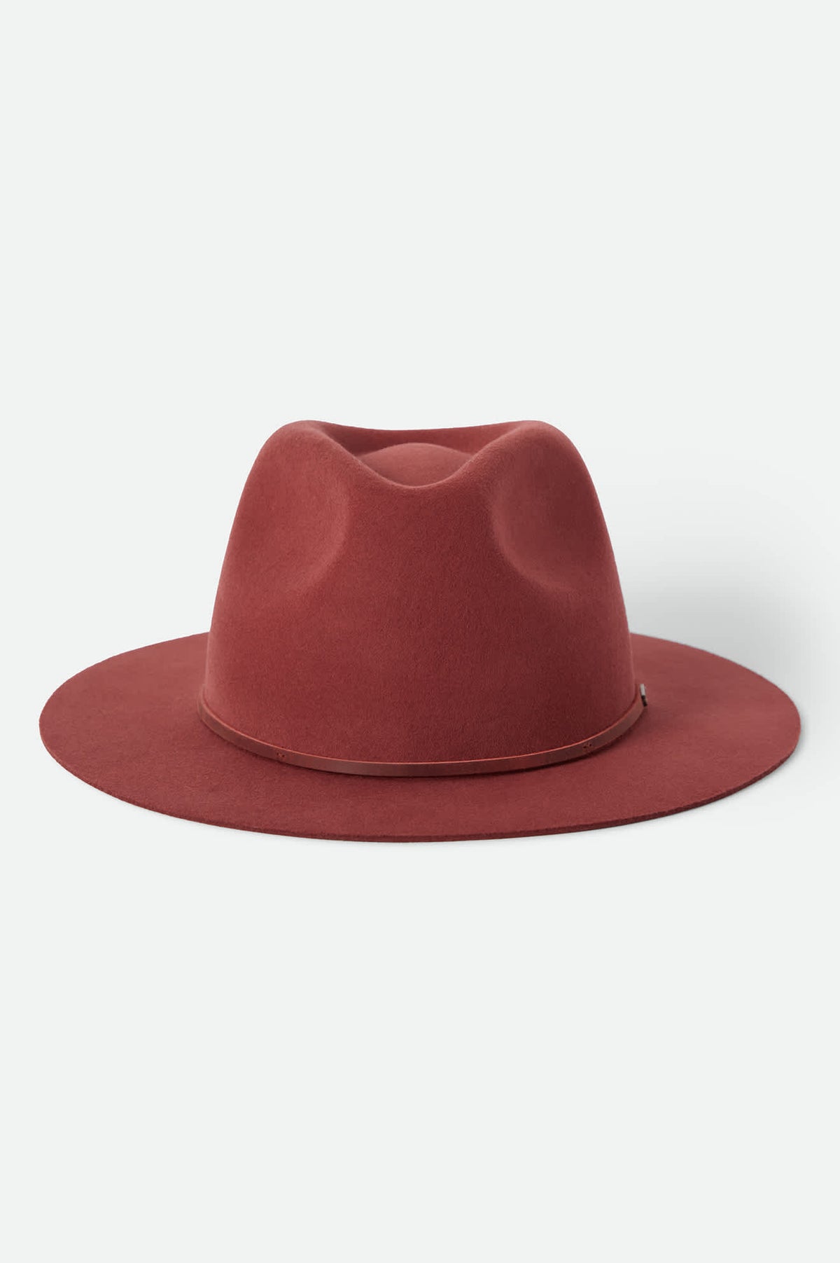 Unisex Wesley Fedora in the color Dark Brick/Dark Brick - Additional Laydown image