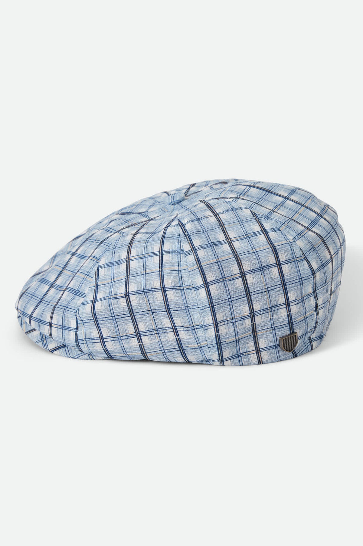 Unisex Brood Newsboy Cap in the color Blue Window Plaid - Additional Laydown image