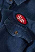Women's Mechanics Women's Shirt in the color Medium Chambray - Additional Laydown image