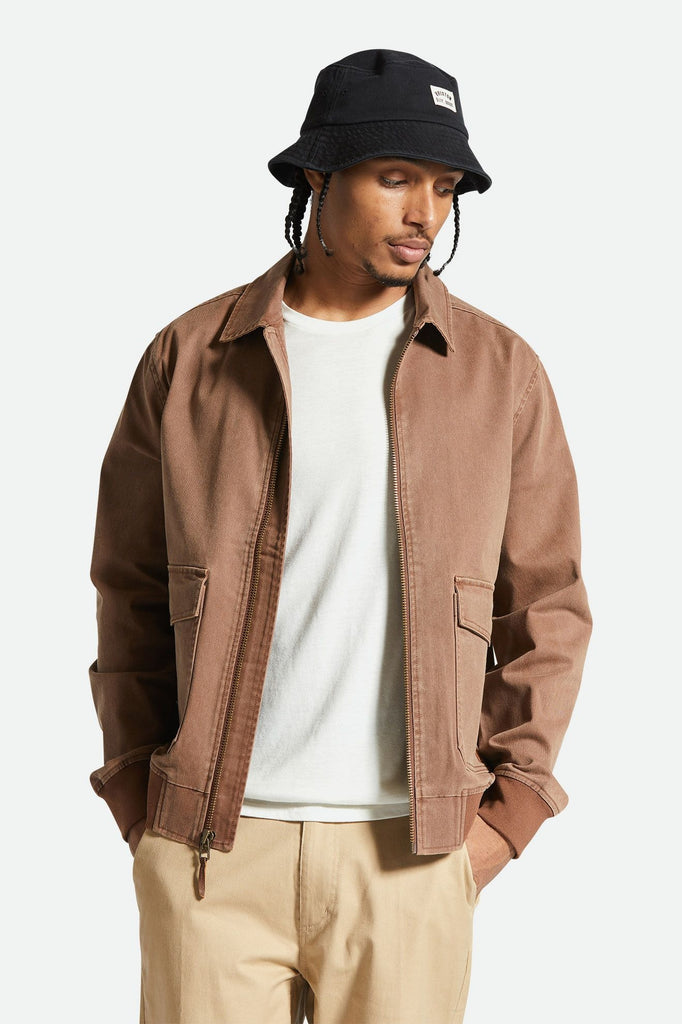 Men's Fit, Front View | Dillinger Station Jacket - Sepia Sol Wash