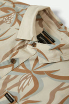 Men's Charter Print S/S Shirt in the color Whitecap Scenic Trip - Additional Laydown image