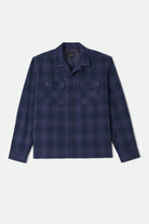 Men's Century Overshirt in the color Blue/Navy Shadow - Front Product Laydown Image