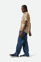 Men's Broadway E-waist Relaxed Pant in the color Washed Denim Blue - Men's Side View