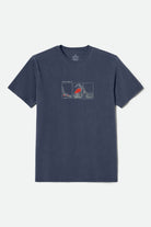 Men's Briscoe S/S Standard T-Shirt in the color Mood Indigo Worn Wash - Front Product View