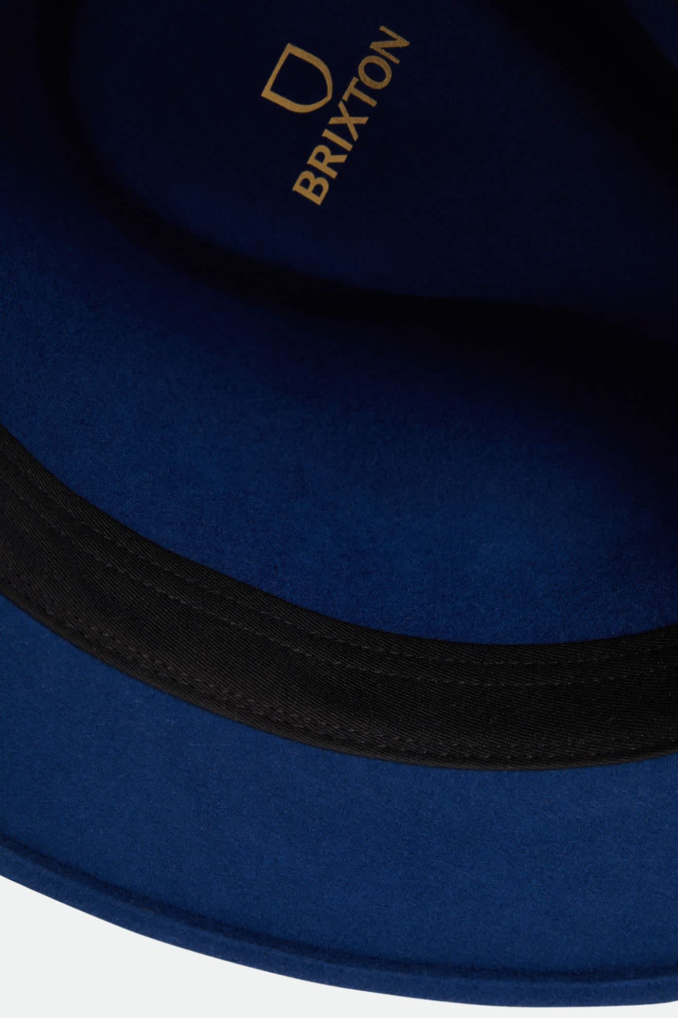 Unisex Messer Fedora in the color Midnight Blue/Pinecone - Additional Laydown image