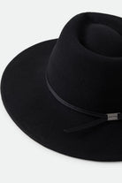 Women's Juniper Packable Hat in the color Black - Additional Laydown image