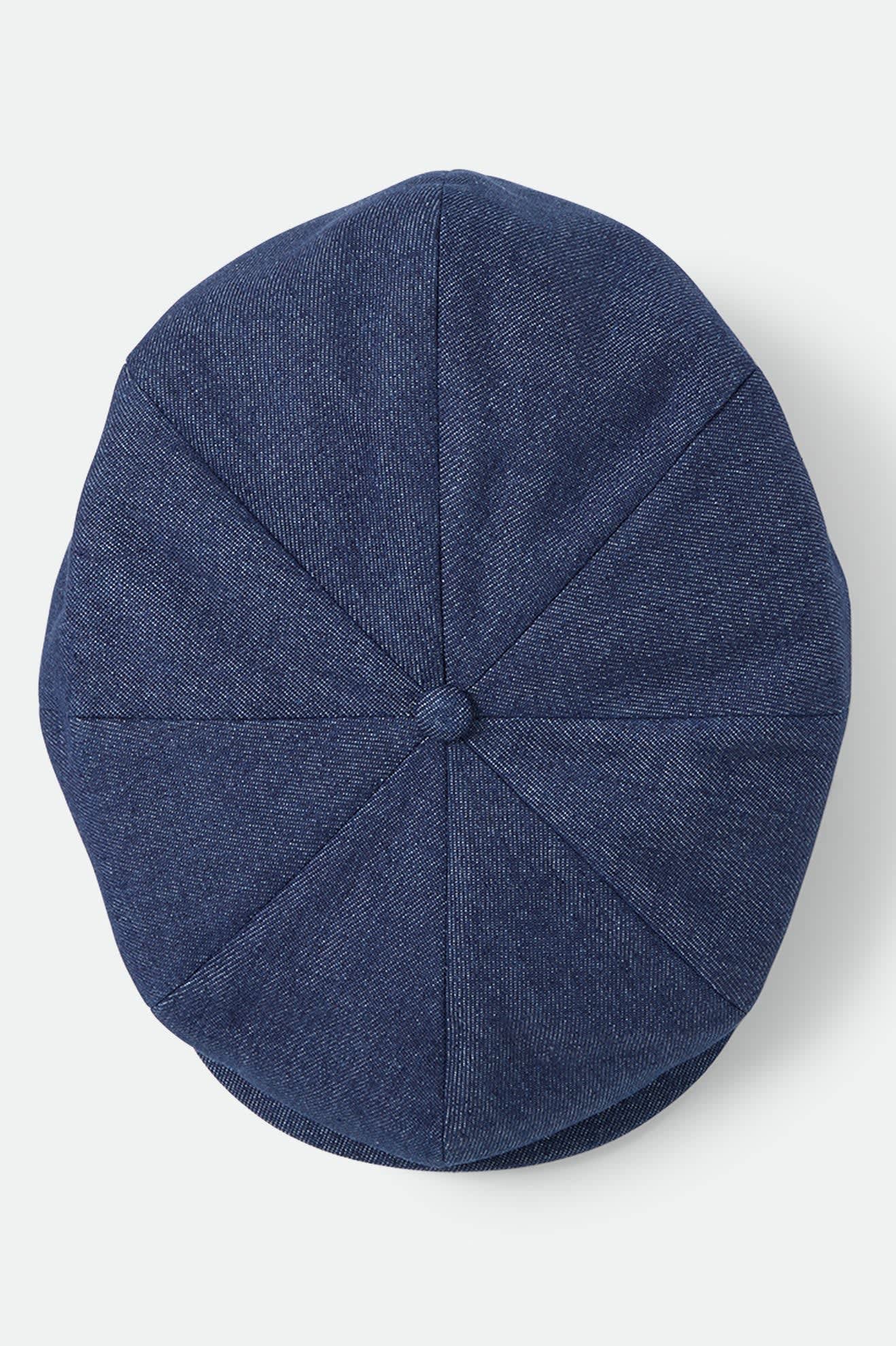 Unisex Brood Baggy Flannel Snap Cap in the color Rinse Denim - Additional Laydown image