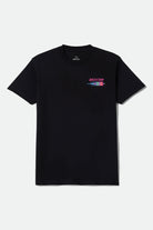 Men's Express Standard T-Shirt in the color Black - Front Product Laydown Image