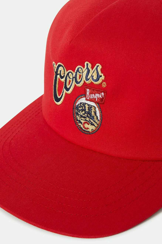 Brixton Unisex Coors Start Your Legacy Banquet Hops Snapback - Red | Extra Shot
