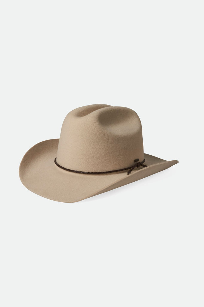 Brixton Unisex Range Cowboy Hat - Dove | Profile