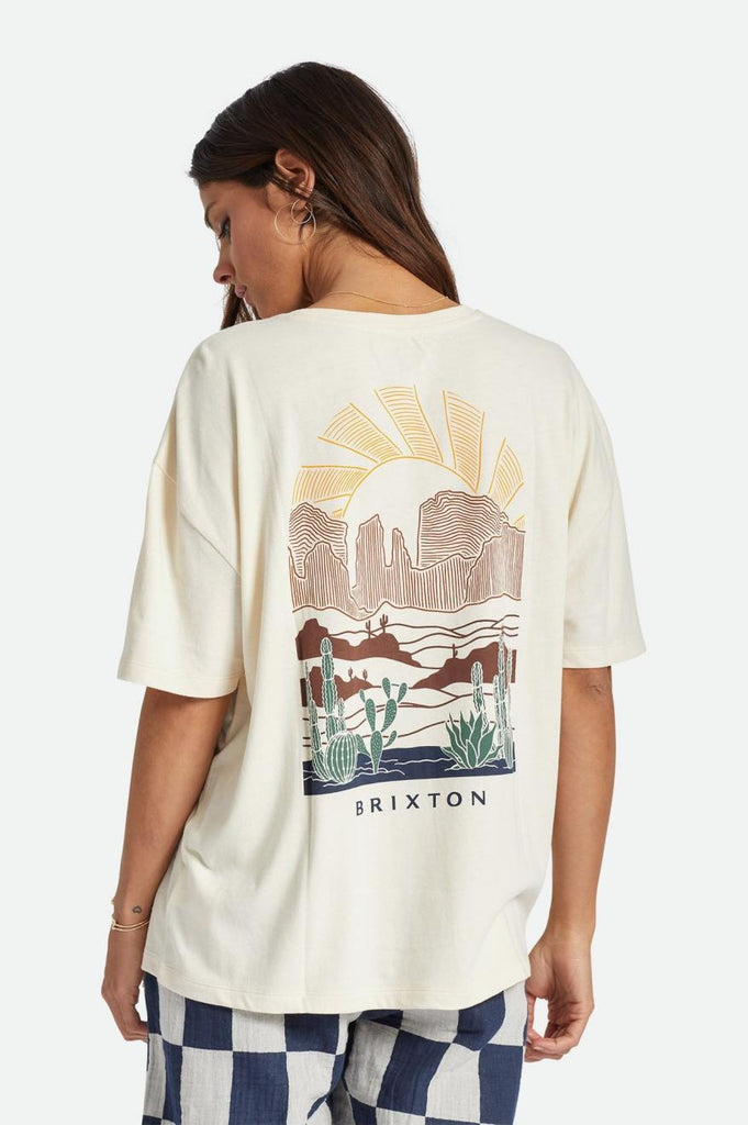 Brixton Cultivate Oversized Boyfriend Tee - Whitecap