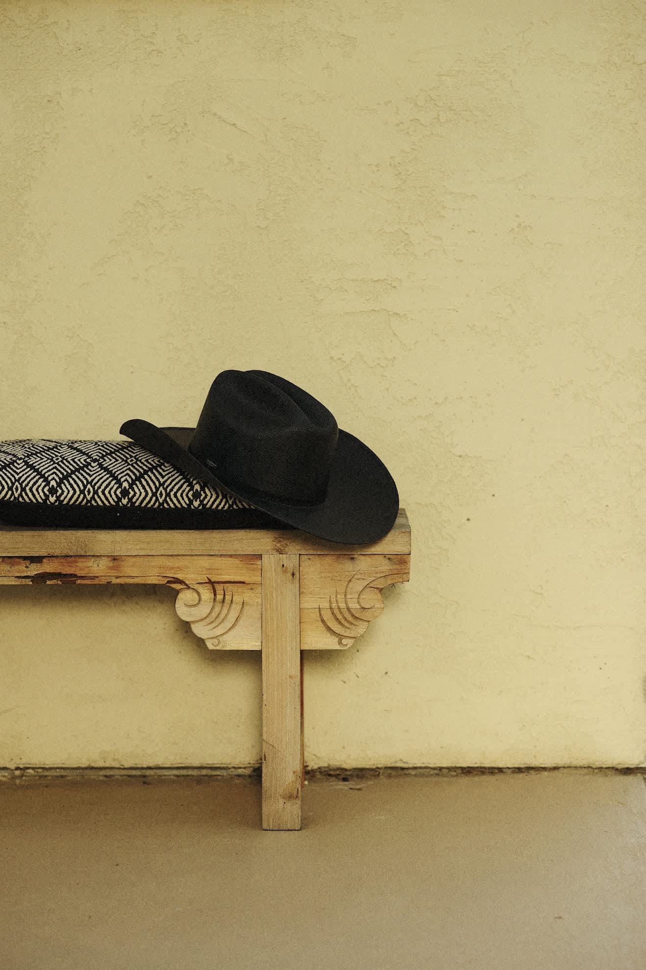 Unisex Laredo Straw Cowboy Hat in the color Black - Additional Laydown image