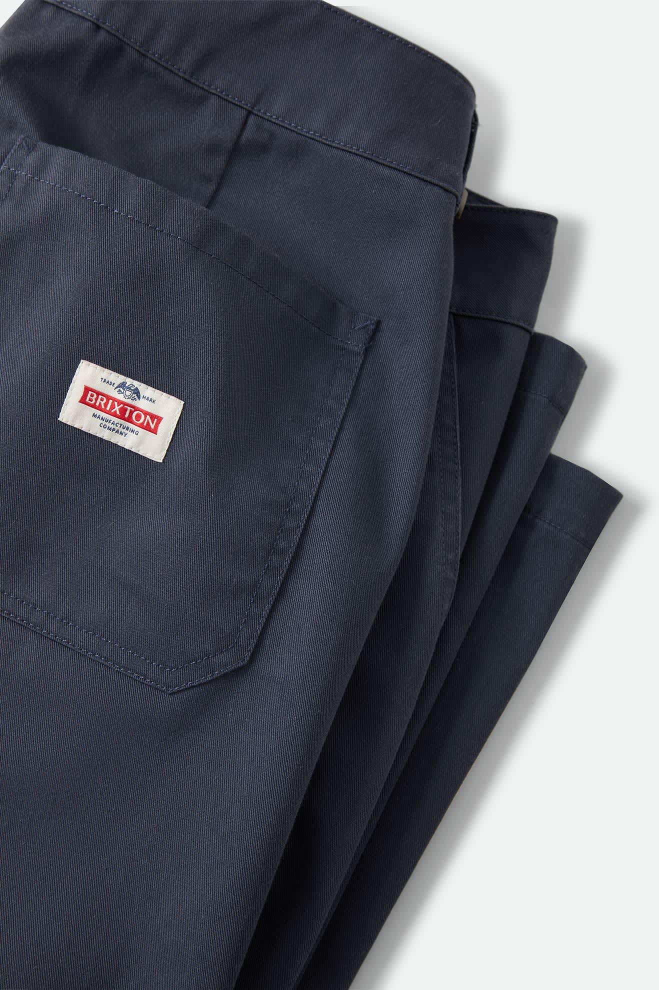 Men's Trademark Chino Pant in the color Washed Navy - Additional Laydown image