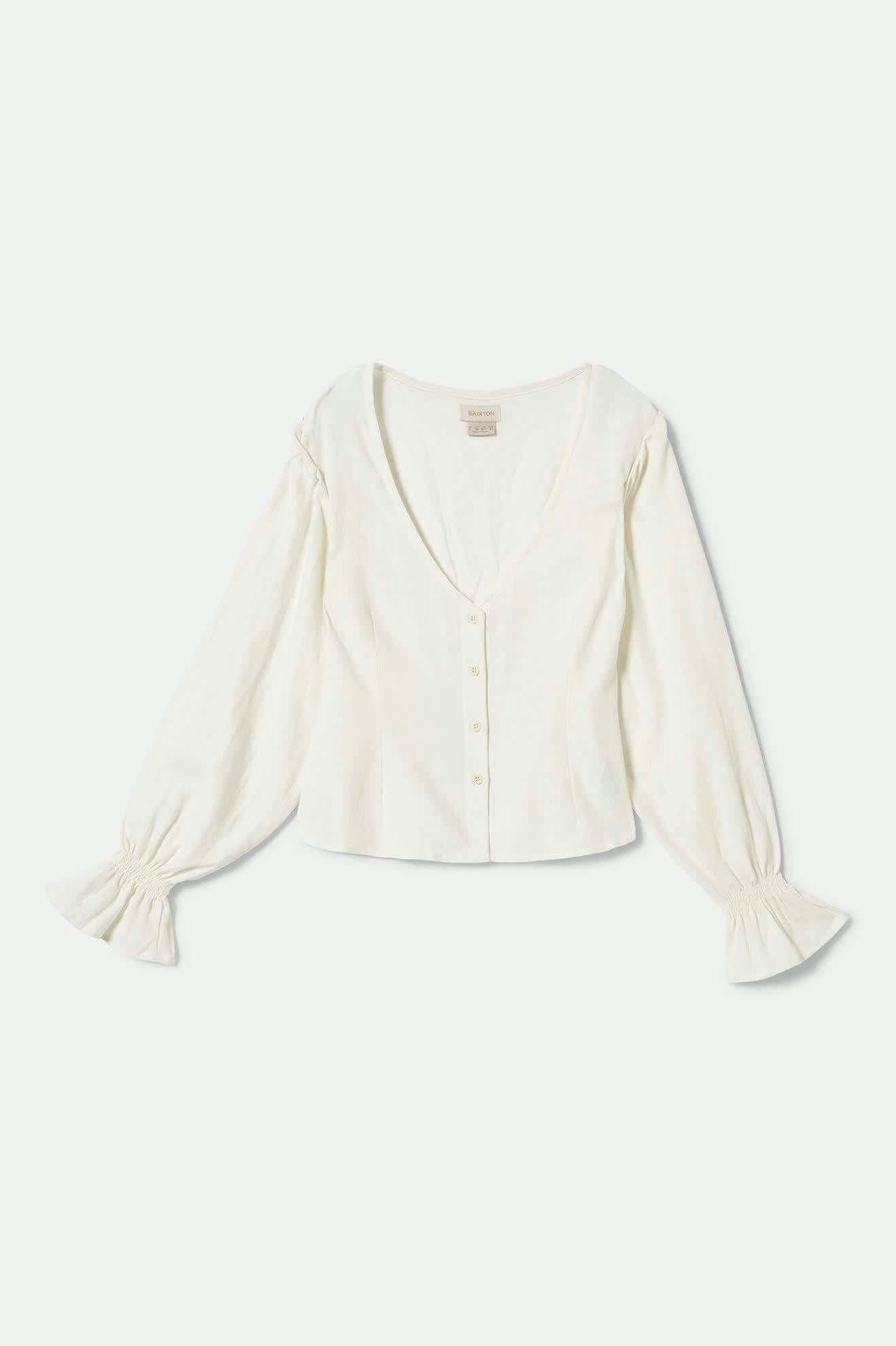 Women's The Meadow Blouse in the color Off White - Front Product View