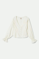 Women's The Meadow Blouse in the color Off White - Front Product View