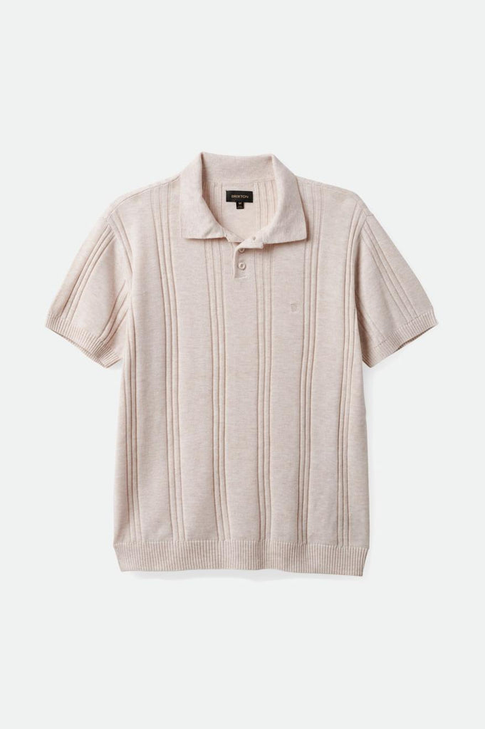 Brixton Weekend Reserve Merino Wool S/S Polo - Whitecap