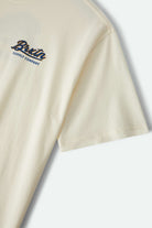 Men's Jensen Boxy T-Shirt in the color Cream - Additional Laydown image