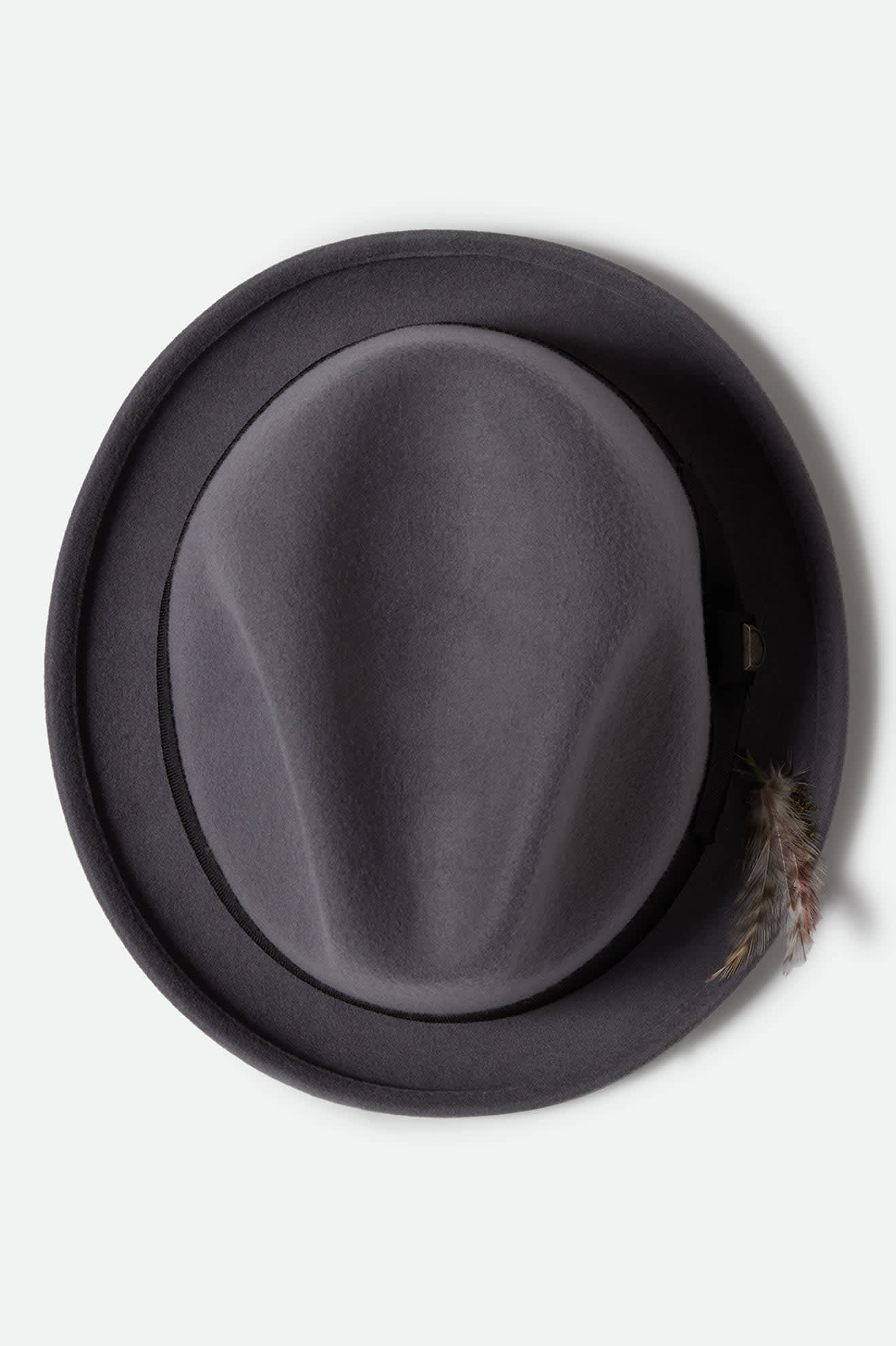 Unisex Gain Fedora in the color Grey/Black - Additional Laydown image