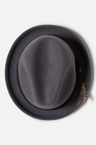Unisex Gain Fedora in the color Grey/Black - Additional Laydown image