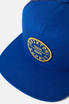 Unisex Oath Trucker Hat in the color Royal/Royal - Additional Laydown image