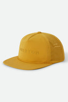 Unisex Alpha Journey Adjustable Hat in the color Dusted Ochre - Front Product Laydown Image