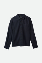 Men's Hasting Lightweight Flannel in the color Black - Front Product Laydown Image