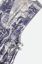 Women's The Bells Dress in the color Navy/White Collage - Additional Laydown image