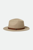 Unisex Messer Packable Fedora in the color Timberwolf/Light Brown - Additional Style View