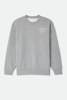 Men's Straton Crew in the color Heather Grey - Front Product Laydown Image