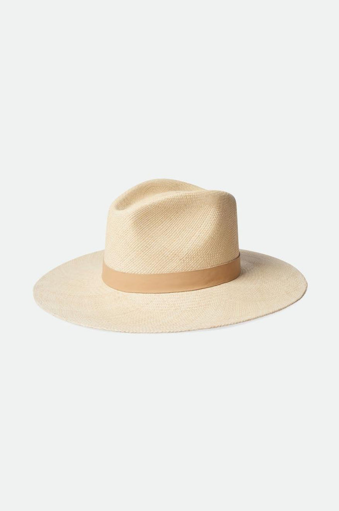 Brixton Women's Harper Panama Straw Hat - Catalina Sand | Profile