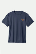 Men's Keller S/S Standard T-Shirt in the color Washed Navy Worn Wash - Front Product View