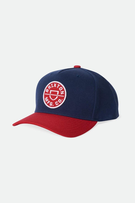 Crest C Netplus MP Snapback - Washed Navy/Red