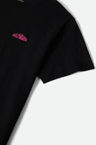 Men's Forman S/S Standard T-Shirt in the color Black Worn Wash - Additional Laydown image