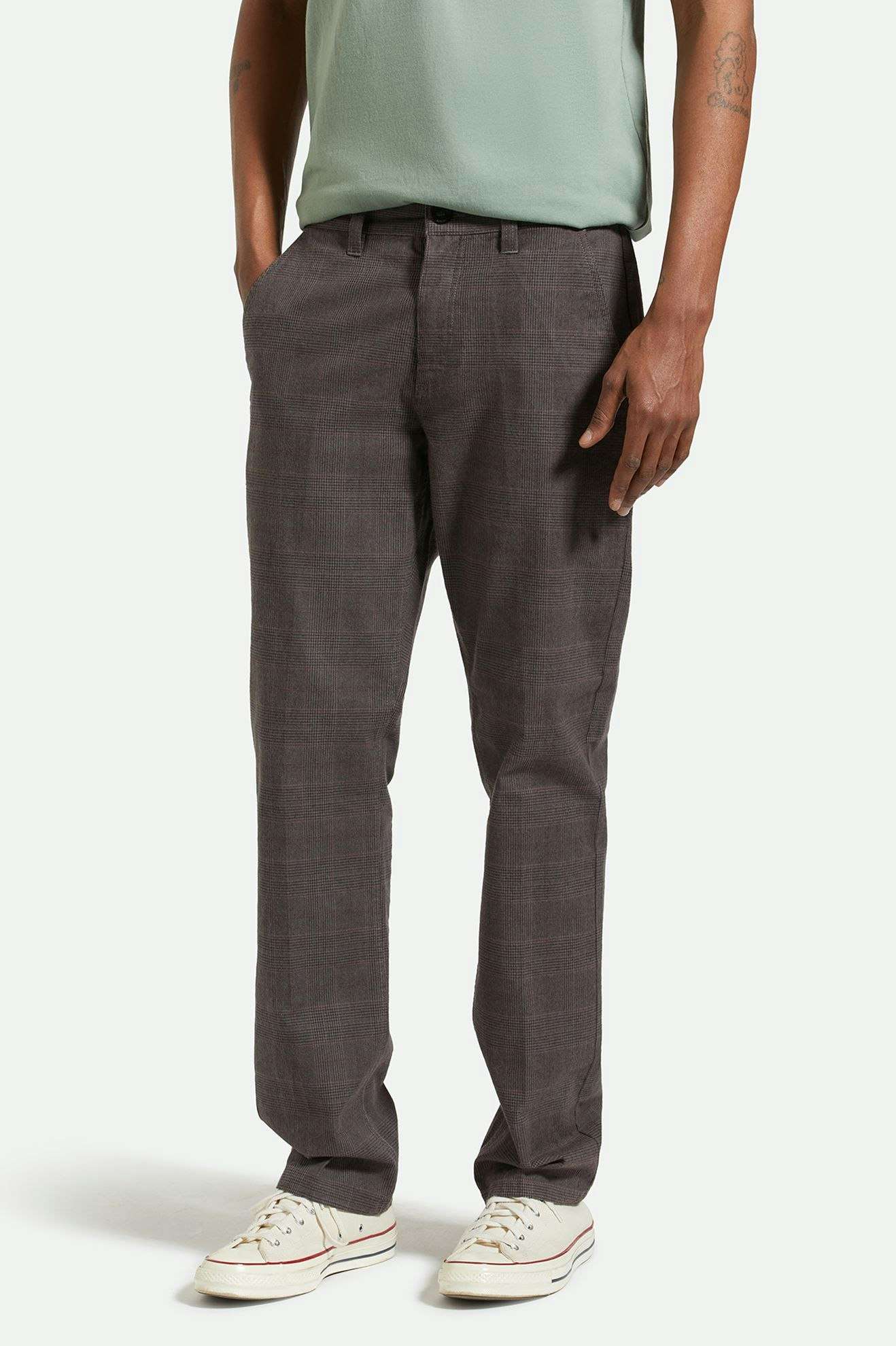 Men's Front Fit | Choice Chino Regular Pant - Black Houndstooth