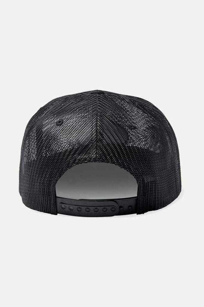 Brixton Men's Canine Full Mesh Trucker Hat - Black/Black | Back