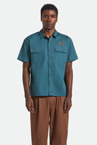 Men's Mechanics Cru S/S Shirt in the color Night Sage - Men's Front View