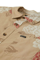 Men's Charter Print S/S Shirt in the color Cream/Painterly Floral - Additional Laydown image
